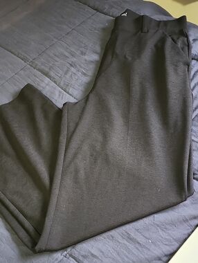 Women's Black Wide Leg Ponte Pants